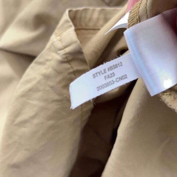 J. CREW Plus Pleated A-Line Chino Dress Khaki Tan Natural Neutral {RR11} - Picture 8 of 8